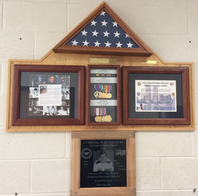 The wonderful plaque and awards at Portville Central School
